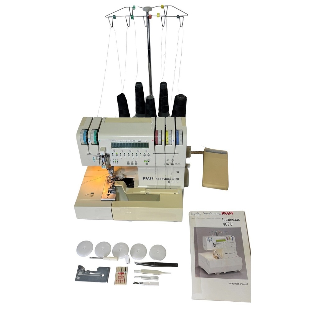 Pfaff Hobbylock 4870 Electronic Serger Overlock Sewing Machine with Accessories